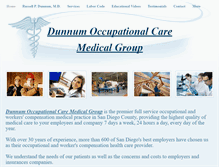 Tablet Screenshot of dunnumoccupationalcare.com